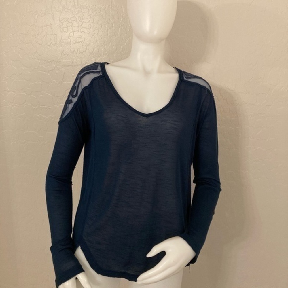 Free People Long Sleeve Bohemian Top XS